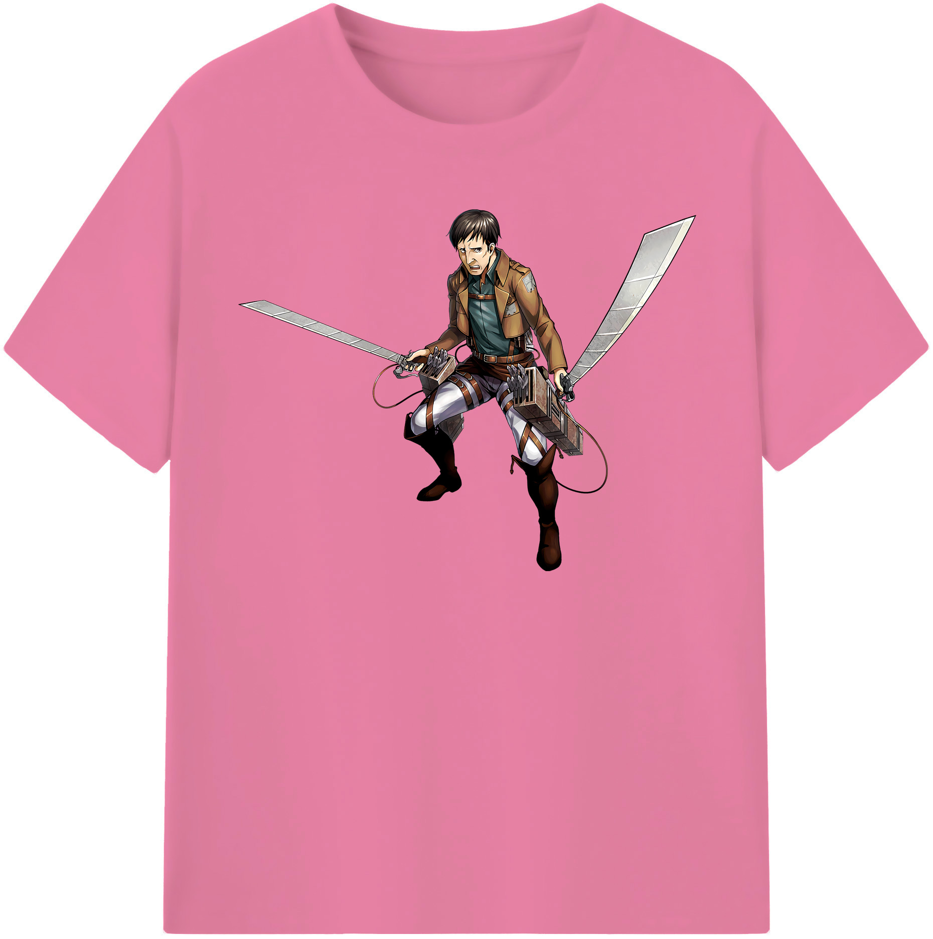 （画像用） 進撃の巨人 Attack on Titan 綿100％半袖Tシャツ（フロントプリント）